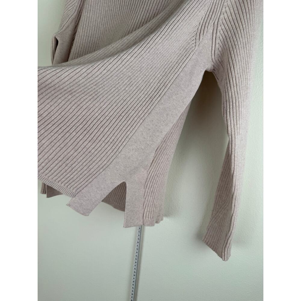 Poetry Organic Cotton Rib Knit Pullover Sweater Oatmeal 10 - Picture 6 of 11